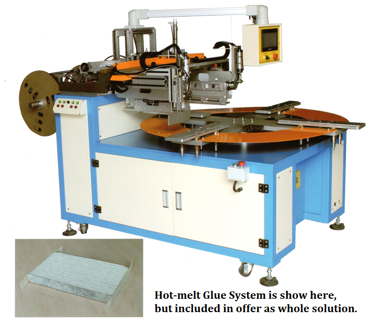 Cabin Filter Frame Edge Pasting Machine - Buy Cabin Filter Frame Edge ...